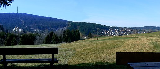 Bischofsgrün mit dem Ochsenkopf