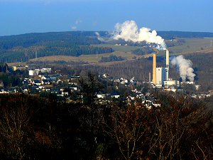 Blankenstein vom Burgturm Lichtenberg gesehen