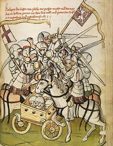 "Hussitenschlacht" aus der Werkstatt von Diebold Lauber, ca. 1445