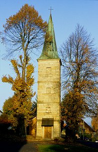 Turm der alten Pfarrkirche in Mehlmeisel