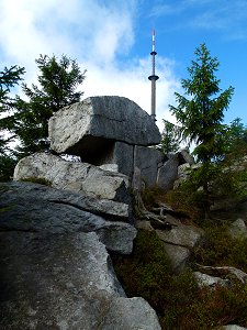 Der Goethefelsen am Ochsenkopf