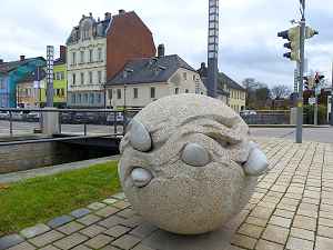 Denkmal für die Flussperlmuscheln im Perlenbach