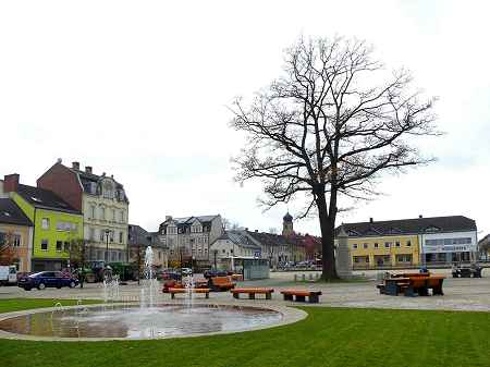 Der Maxplatz in Rehau