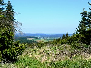 Aussicht ins Innere Fichtelgebirge