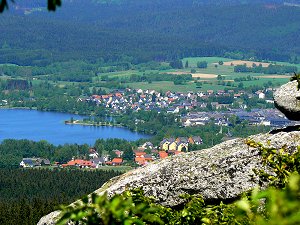 Aussicht vom Rudolfstein auf Weißenstadt