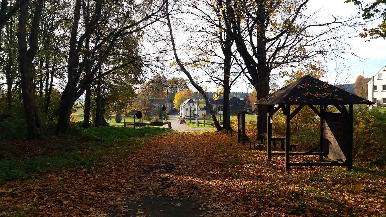 Neuhausen von Böhmen aus gesehen