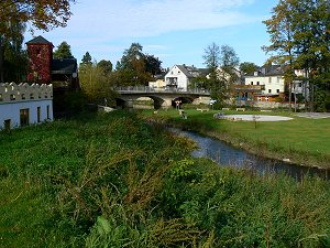 Die Hellers-Insel in Schwarzenbach