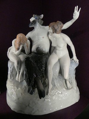 Faun mit Nymphen, die Sünde - Walter Schott