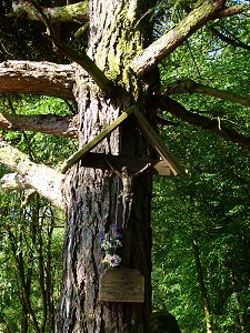 Kruzifix auf dem Heiligenberg im Fichtelgebirge