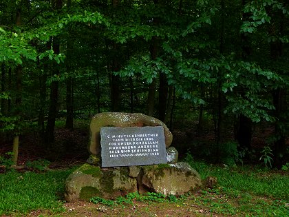 Gedenktafel für den Kaolinfund von C. M. Hutschenreuther