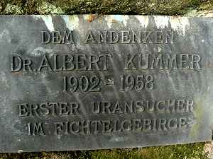 Dr. Albert Kummer, erster Uransucher im Fichtelgebirge
